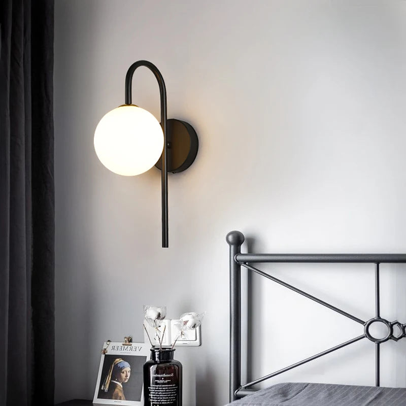 Interior LED Wall Lamps Wall Lights with G9 Bulb for Bedroom Black Gold LED Wall Lamps Wall Sconce for Home Luminuaire Lighting