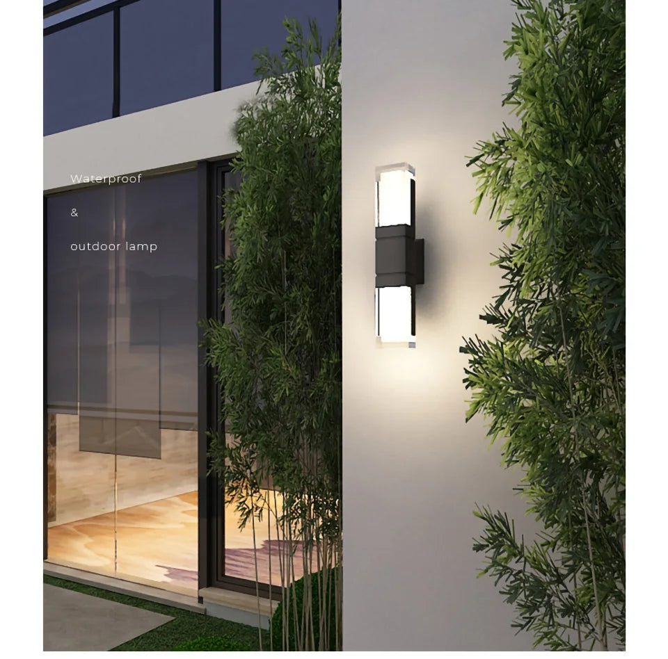 Outdoor IP65 waterproof lamp, garden villa gate, living room corridor, acrylic waterproof wall lamp,AC85-265V outdoor decoration