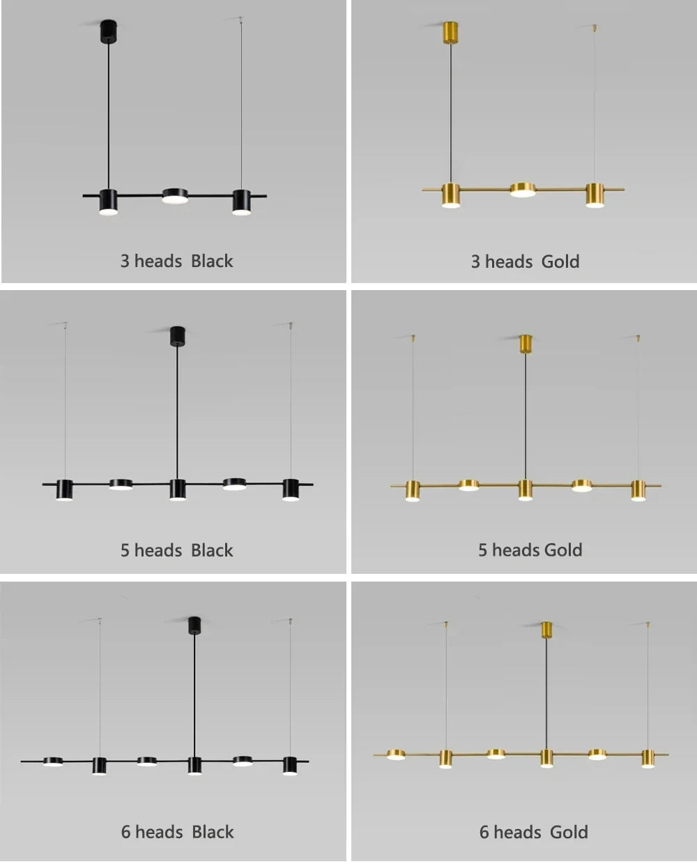 Modern LED Pendant Light Remote Dimming Indoor Lighting Art Ceiling Pendant Light Gold Long Strip Kitchen Restaurant Decoration
