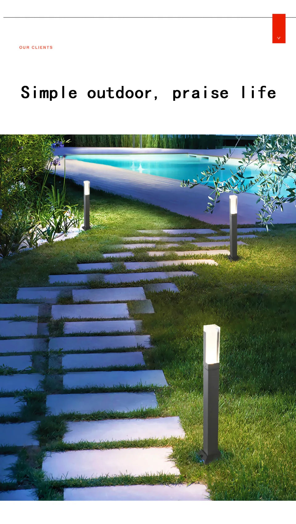 Outdoor iP65 waterproof lawn light LED 10W aluminum acrylic light, park square garden courtyard landscape light AC85-265V