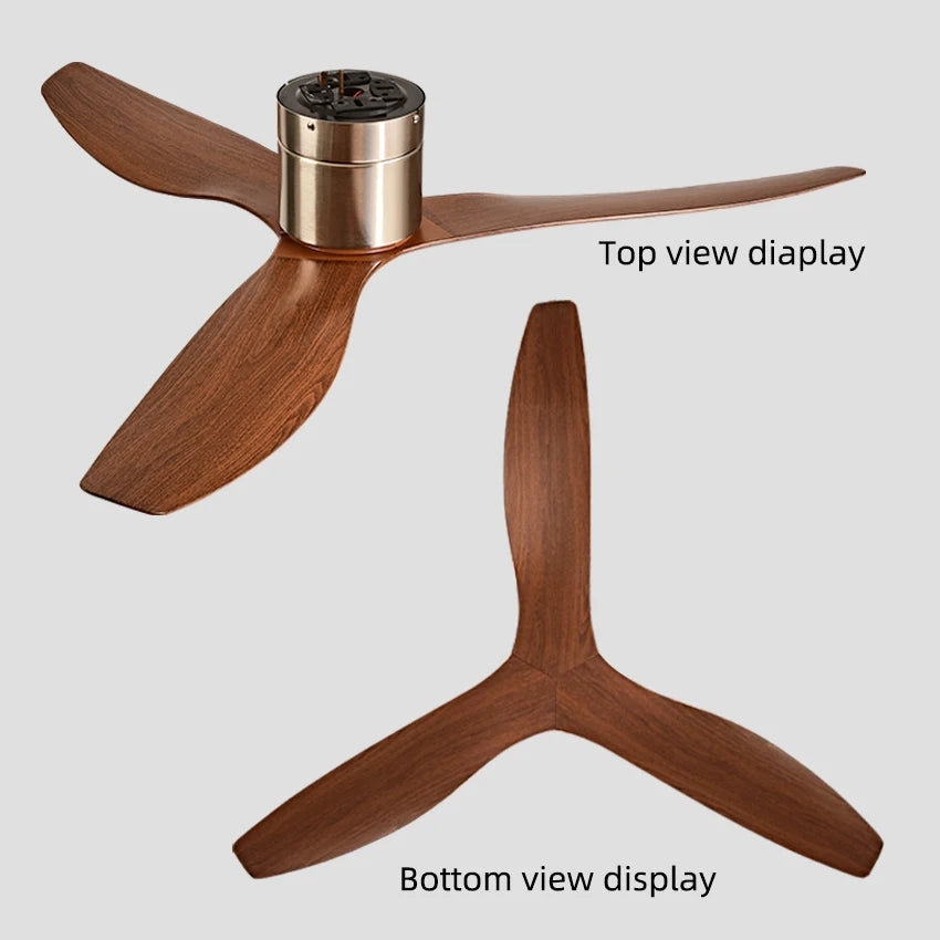 FUMANJIA 45/52" Industrial Retro Ceiling Fan, Ideal for Living/Dining Areas, Home & Office - 6 - Speed Silent DC Inverter Motor