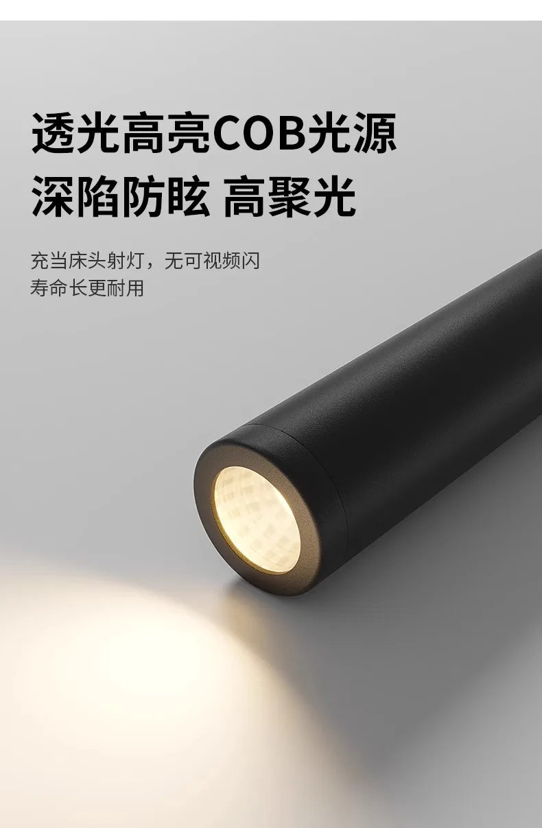 Bedroom Headboard LED Wall Light Atmosphere Light Modern Simple Living Room Background Wall Light Corridor Wall Spotlights