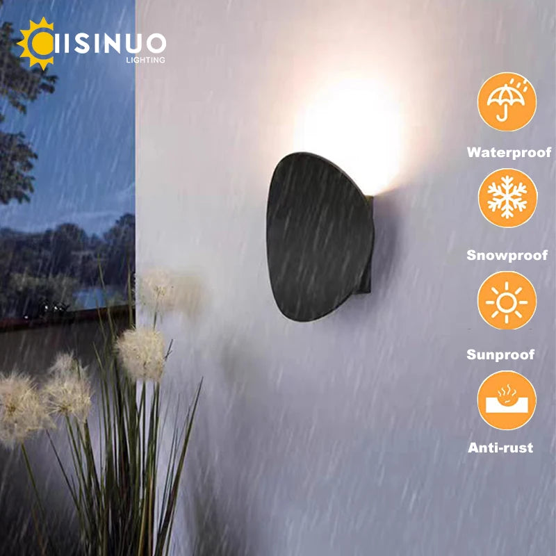 LED Outdoor Porch Wall Sconce Aluminum Exterior Wall Lighting Fixtures Waterproof Lamp for House Patio Doorway Garage Decoration