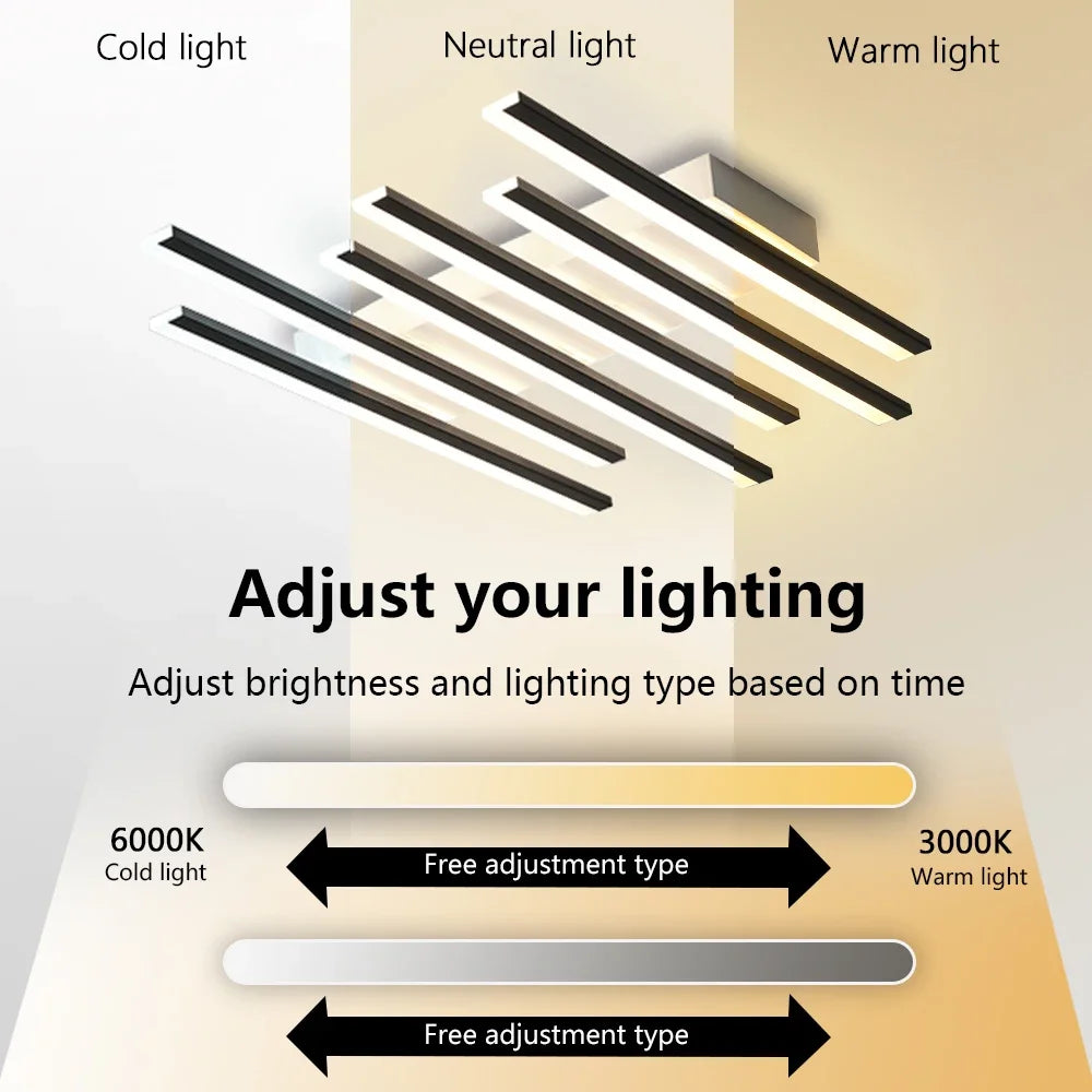 Modern Ceiling Light Luxury Nordic Ceiling Light Fixture LED Remote Control APPCeiling Chandelier Home Decoration Lighting
