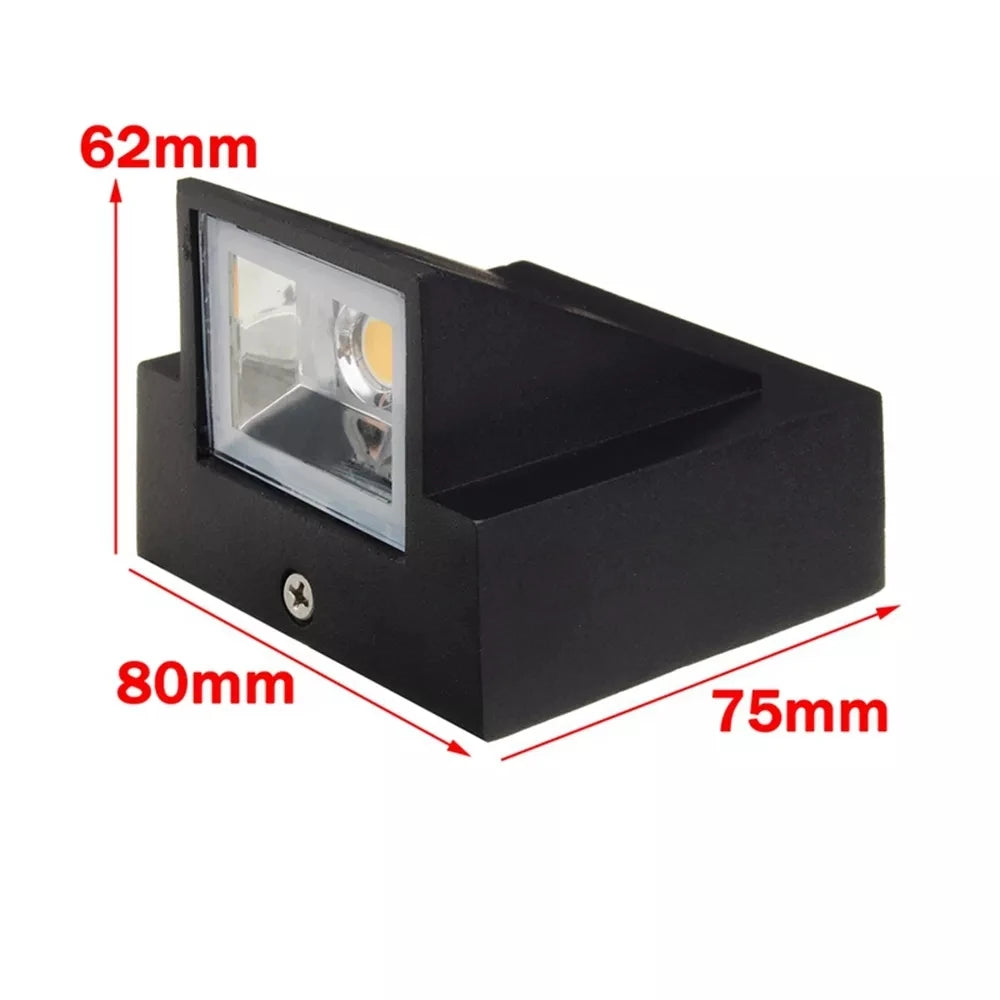 Waterproof IP65 Outdoor Wall Light Aluminium 5W LED Wall Lamp Sconce Balcony Garden Decoration Lighting Lamp AC110V 220V