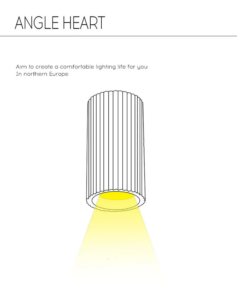 Minimalist Nordic Cylindrical Downlight Surface Mounted Resin Ceiling Lamp GU10 Grid Spotlight Corridor Living Room Home Decor