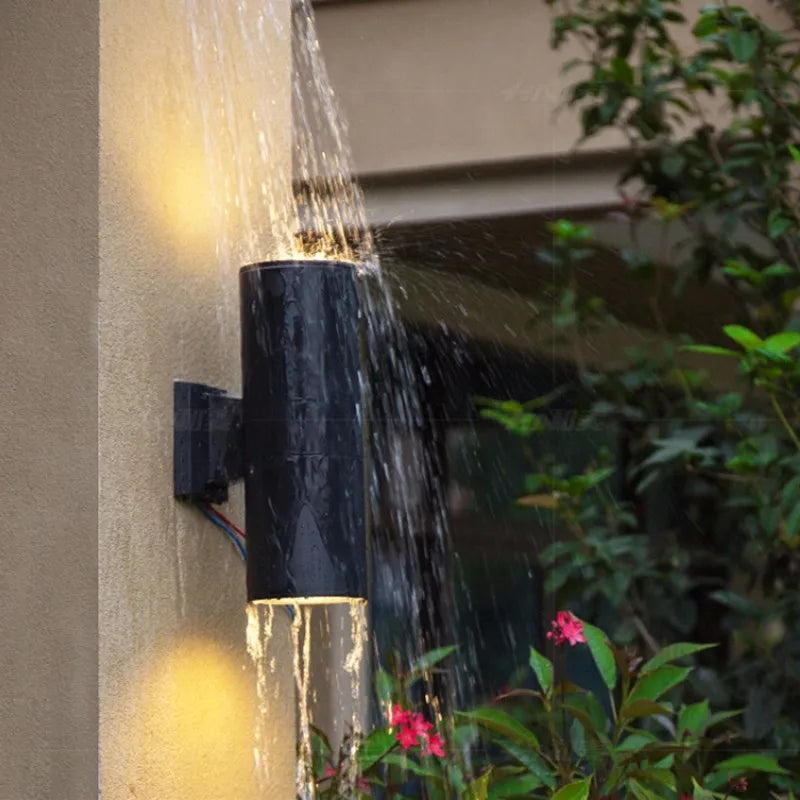 black gray up down outdoor wall light 6W 10W 20W 30W 36W porch garden waterproof home lighting outdoor aluminum lamp body
