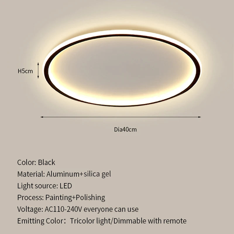Modern Ultrathin LED Ceiling Lamp For Living Room Bedroom Aisle Study Room Balcony Light Home Decor Lighting Chandelier Fixture