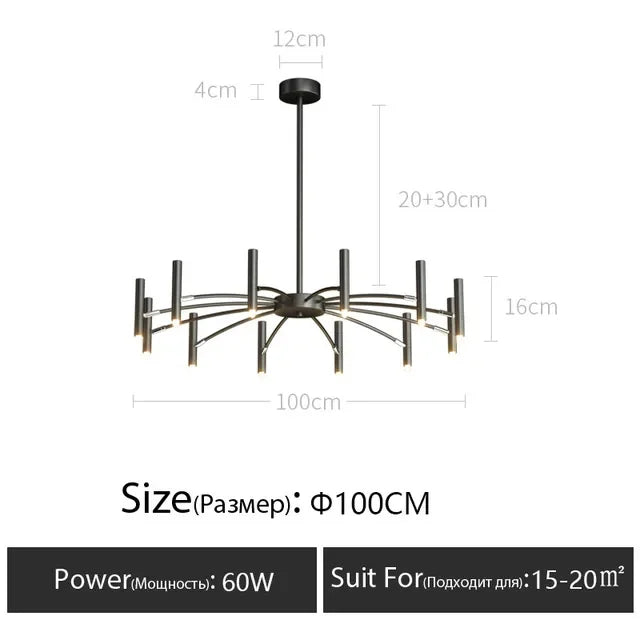 Minimalist Ceiling Chandelier G9 Light Fixtures 110V/220V Home Interior Lighting Decora Pendant Lamp for Living room Dining Room