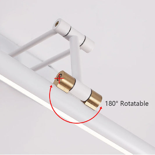 Mirror Front Light Bathroom Mirrors Cabinet Foldable Telescopic Adjustable Washbasin Shower Closet Strip LED Makeup Fill Light