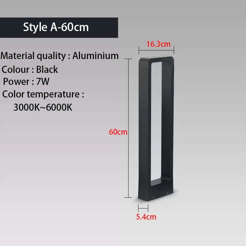 Outdoor iP65 waterproof LED lawn light. Suitable for parks, courtyards, gardens, and squares. Aluminum landscape light.