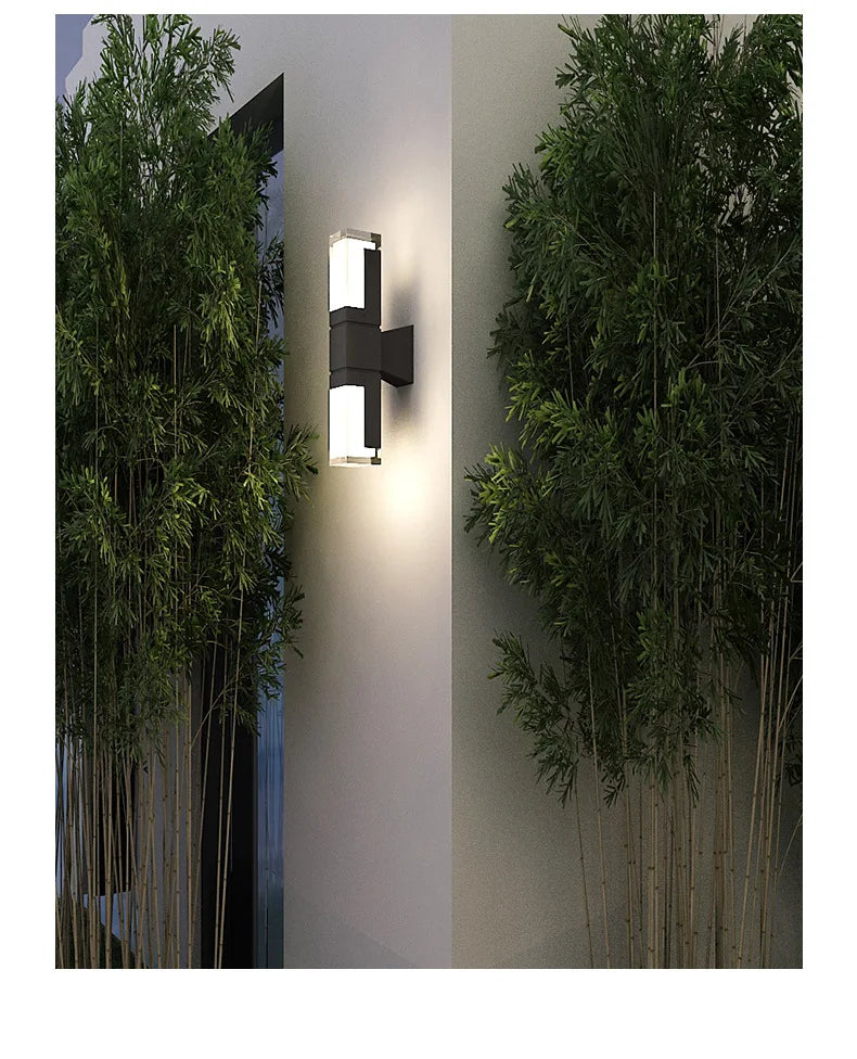Outdoor IP65 waterproof lamp, garden villa gate, living room corridor, acrylic waterproof wall lamp,AC85-265V outdoor decoration
