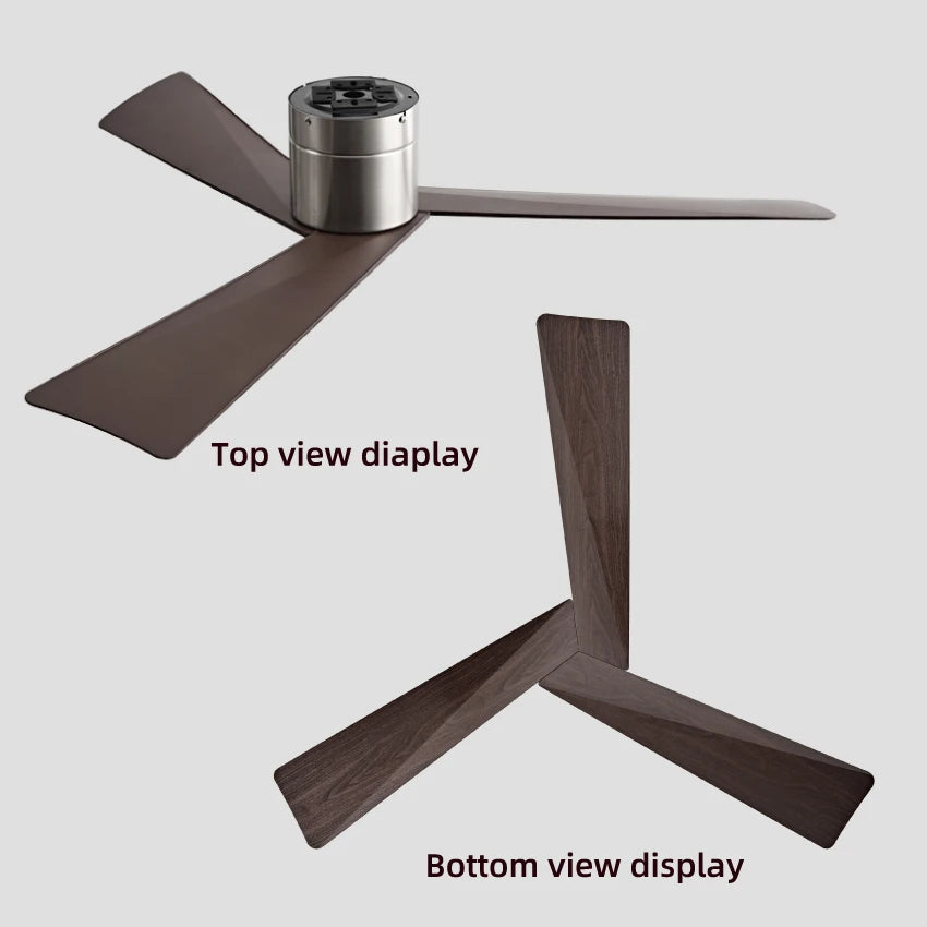 42/52" Ceiling Fan, Remote - 3 - Blade Retro - Style ABS, 6 - Speed Inverter Motor, No - Light Design, Quiet Operation for Home