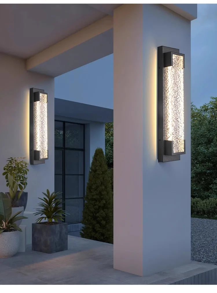 Outdoor wall light LED waterproof garage stainless steel garden terrace 110V 220V external wall porch balcony courtyard light