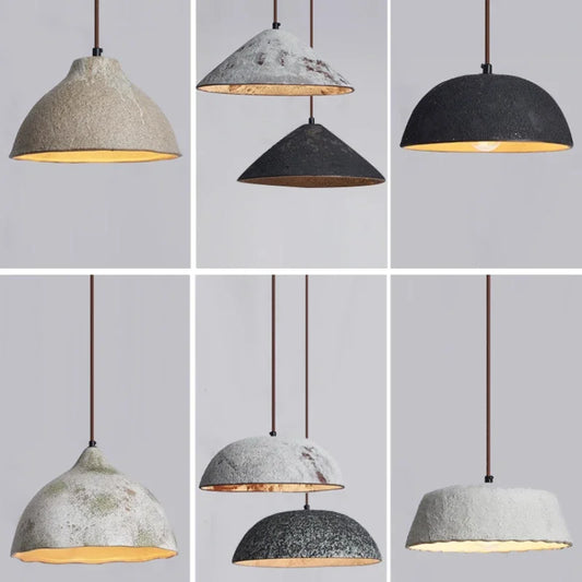 Classical Ceramic Pendant Light Coffee Shop Light Shop Lighting Tea Room Bar Table Lamp Retro LED Wooden Small Chandelier