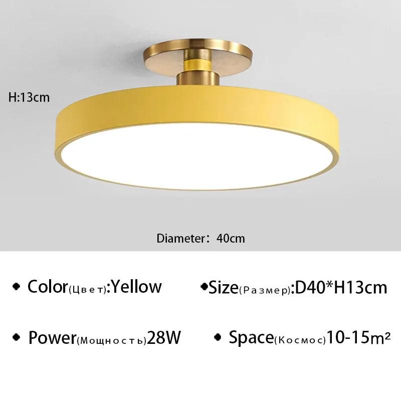 Makaron Modern LED Ceiling Lamp Chandelier For Living Dining Room Bedroom Aisle Loft Home Decor Indoor Lighting Fixture Lustre
