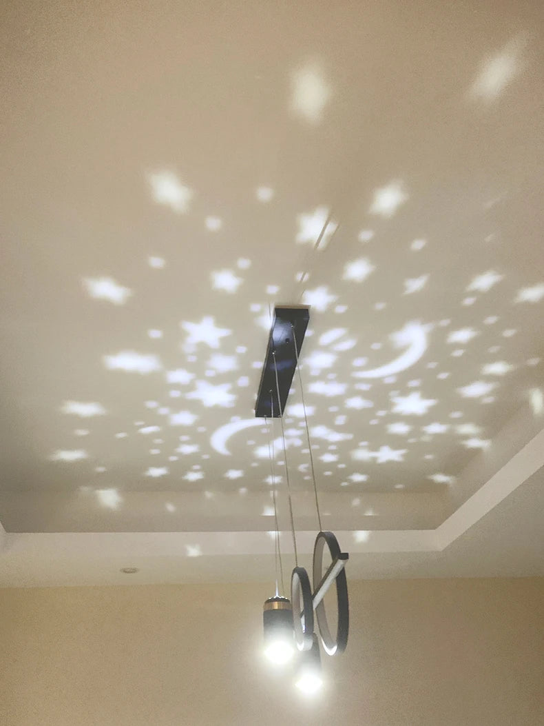 Modern Dining Room Pendant Light LED Smart Remote Control Dining Table Hanging Lamp Luxury Lustre Home Indoor Decor Chandelier