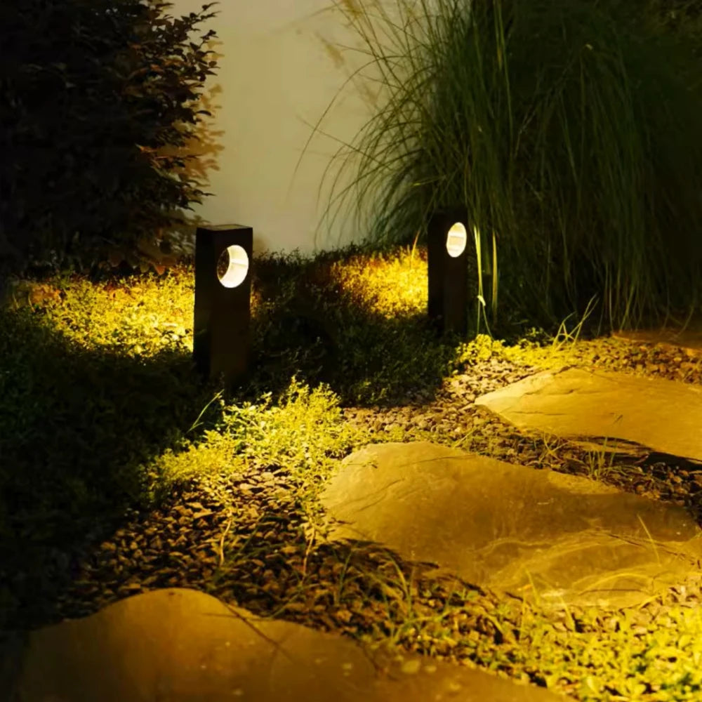 Solar Pathway Lights Outdoor Waterproof Bright Moon Auto On/Off Garden Light for Yard Patio Porch Lawn Outside Decor Lighting