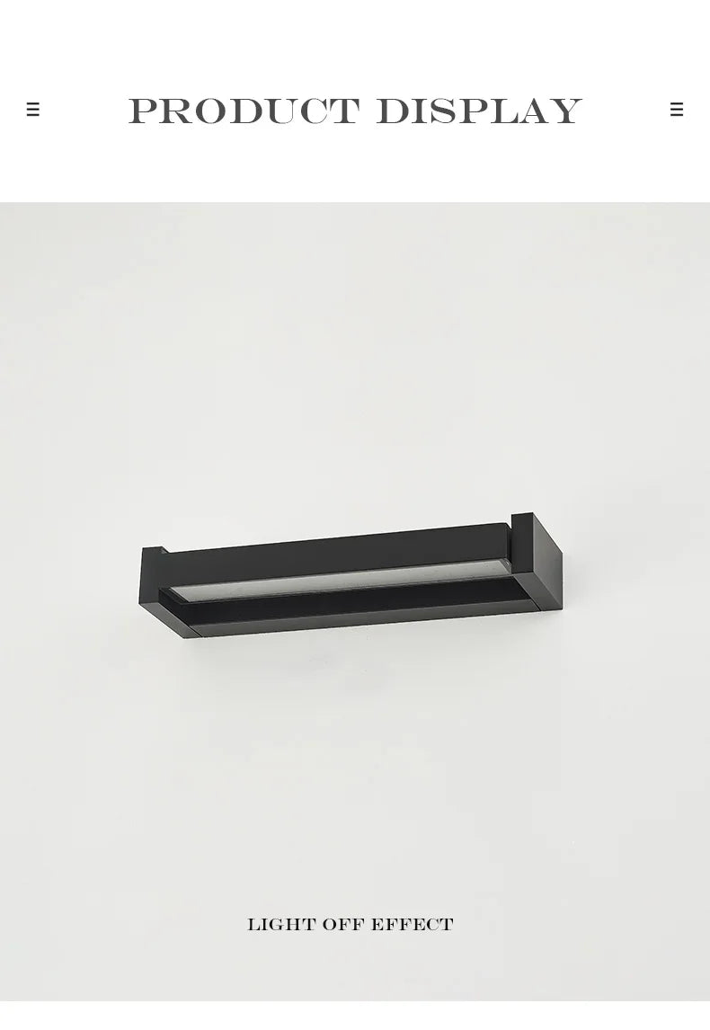 2025 new model. Outdoor waterproof wall lamp. Can rotate. Aluminum and glass materials. 18W, minimalist landscape light