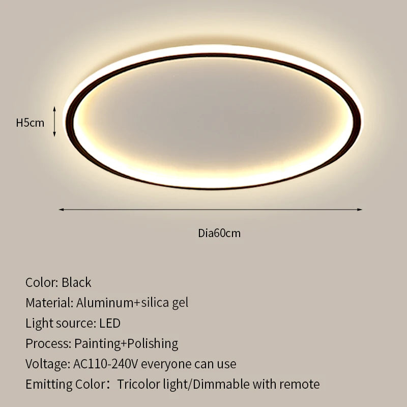 Modern Ultrathin LED Ceiling Lamp For Living Room Bedroom Aisle Study Room Balcony Light Home Decor Lighting Chandelier Fixture