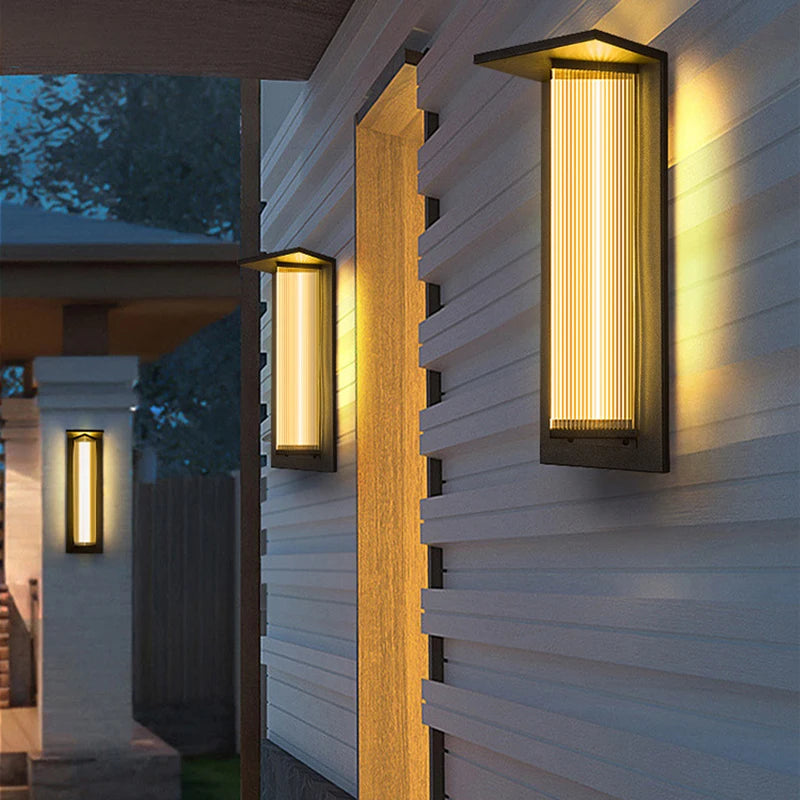 Outdoor Wall Lamp Waterproof Stainless Steel Porch Courtyard Lamp Garden Villa Entrance External Wall Light Outdoor Lighting