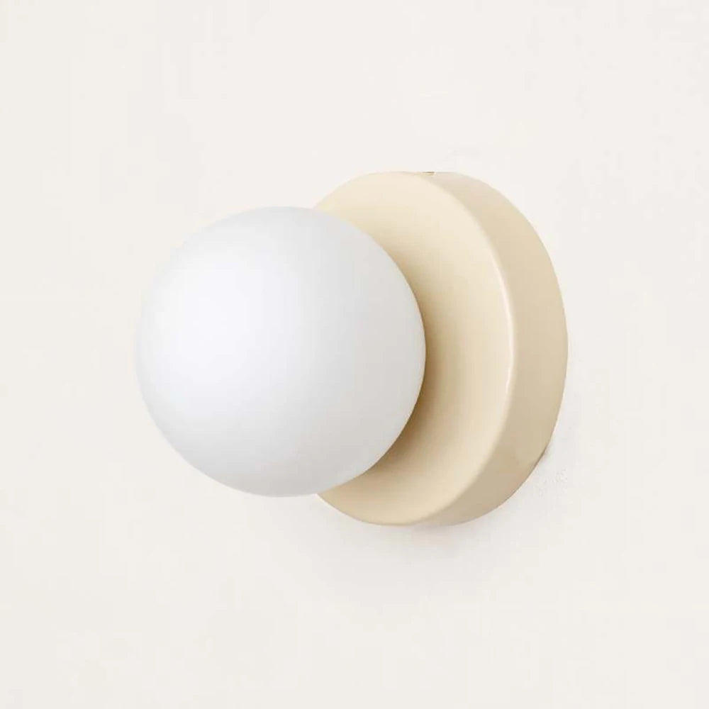 Nordic LED Glass Wall Lamp Minimalist G9 Base Orb Sconce For Bedroom Study Hallway Staircase Aisle Entrance Lighting Fixtures