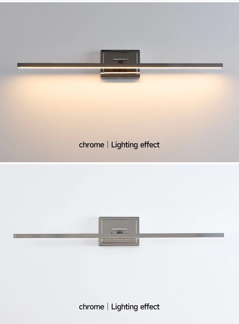 Modern Bathroom Vanity Light LED Dimmable 5CCT Bathroom Light Fixture 180° Rotatable for Over Mirror Bar Bathroom Restroom Decor