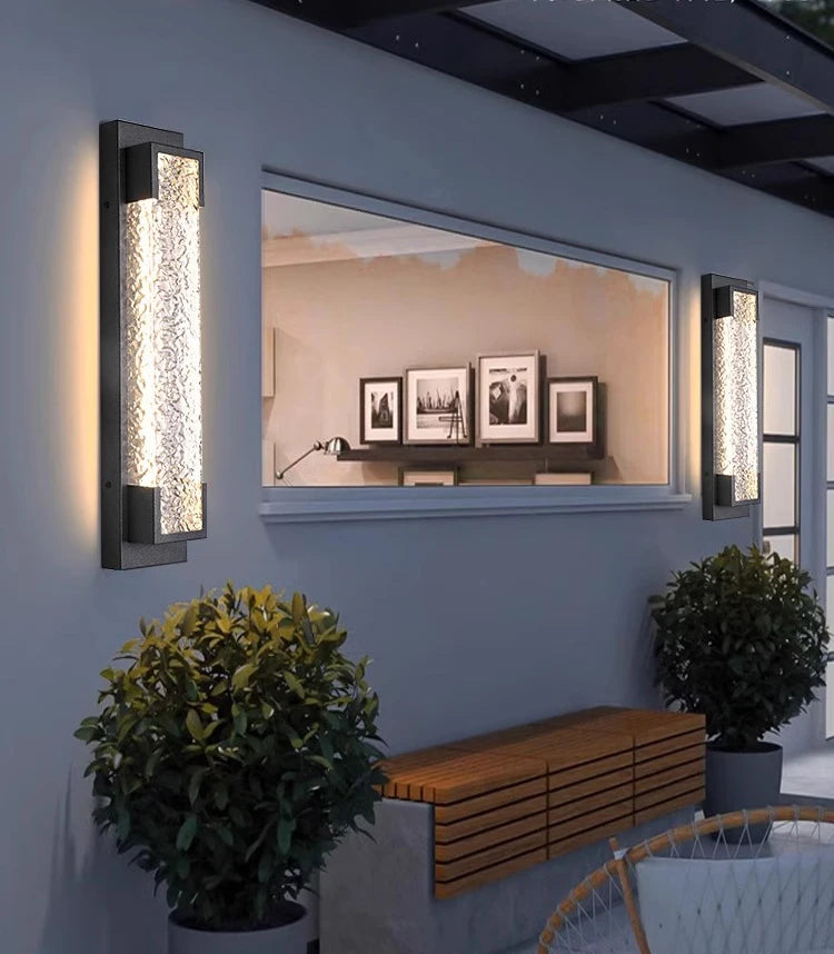 Outdoor wall light LED waterproof garage stainless steel garden terrace 110V 220V external wall porch balcony courtyard light