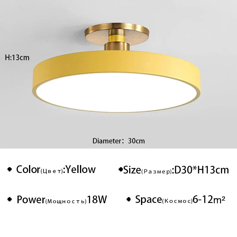 Makaron Modern LED Ceiling Lamp Chandelier For Living Dining Room Bedroom Aisle Loft Home Decor Indoor Lighting Fixture Lustre
