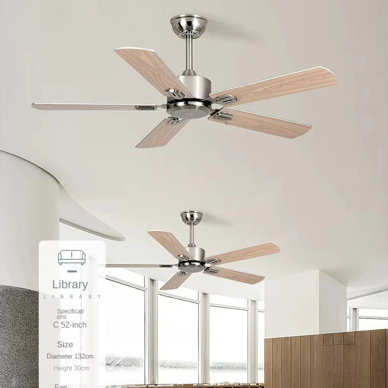 42/52 Inch New Type of Strong Wind Silent Industrial Retro Ceiling Fan, Dining Room Living Room Home Fan, No Photoelectric Fan