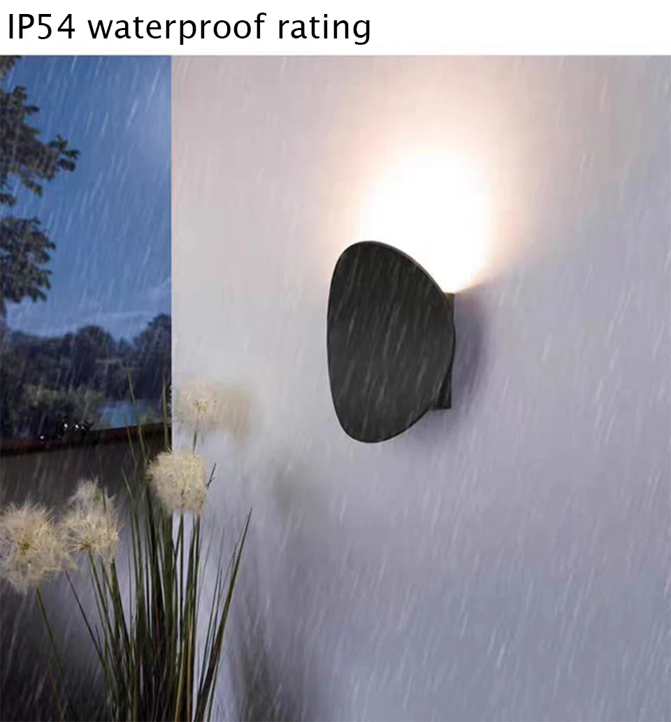 LED Outdoor Porch Wall Sconce Aluminum Exterior Wall Lighting Fixtures Waterproof Lamp for House Patio Doorway Garage Decoration