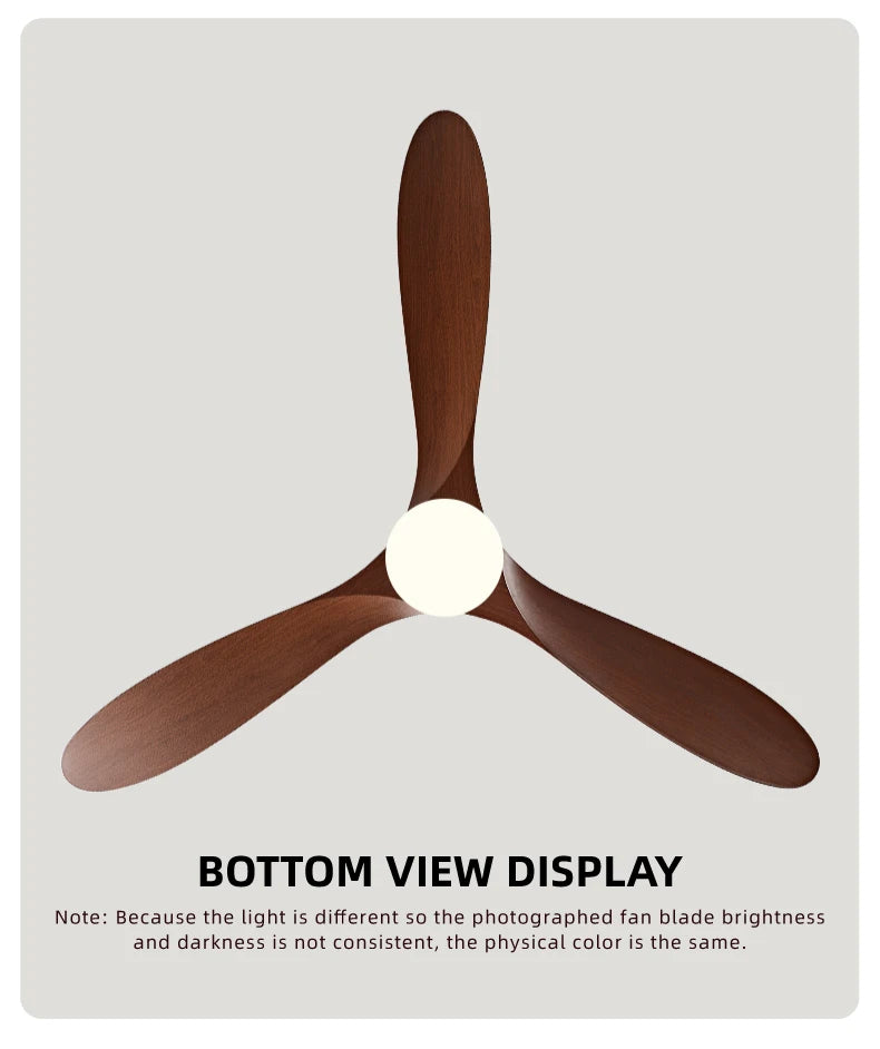 36,42,52,60 Inch Inverter Ceiling Fan Light w/Remote, Quiet, 6-Speed, Energy-Efficient for Living, Dining, Study, Bedroom