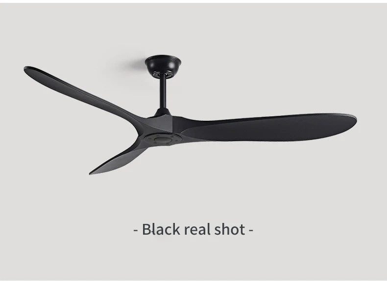 42/52 Inch Nordic LED Ceiling Light Restaurant Living Room Home Remote Control DC Silent Industrial Retro Electric Fan