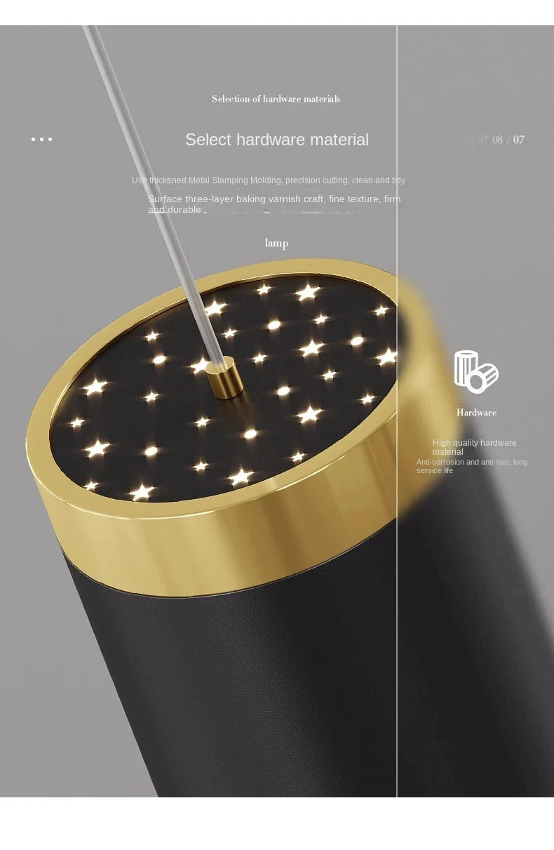 Modern Dining Room Pendant Light LED Smart Remote Control Dining Table Hanging Lamp Luxury Lustre Home Indoor Decor Chandelier