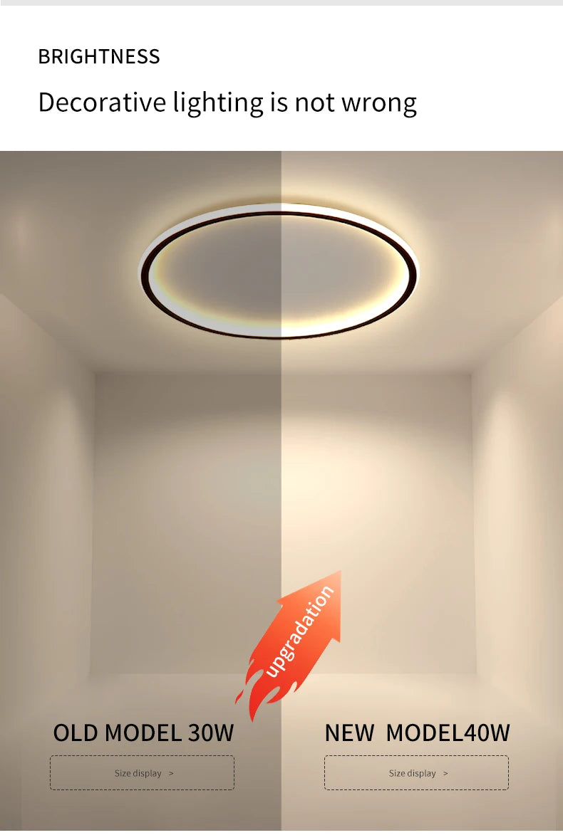 Modern Ultrathin LED Ceiling Lamp For Living Room Bedroom Aisle Study Room Balcony Light Home Decor Lighting Chandelier Fixture