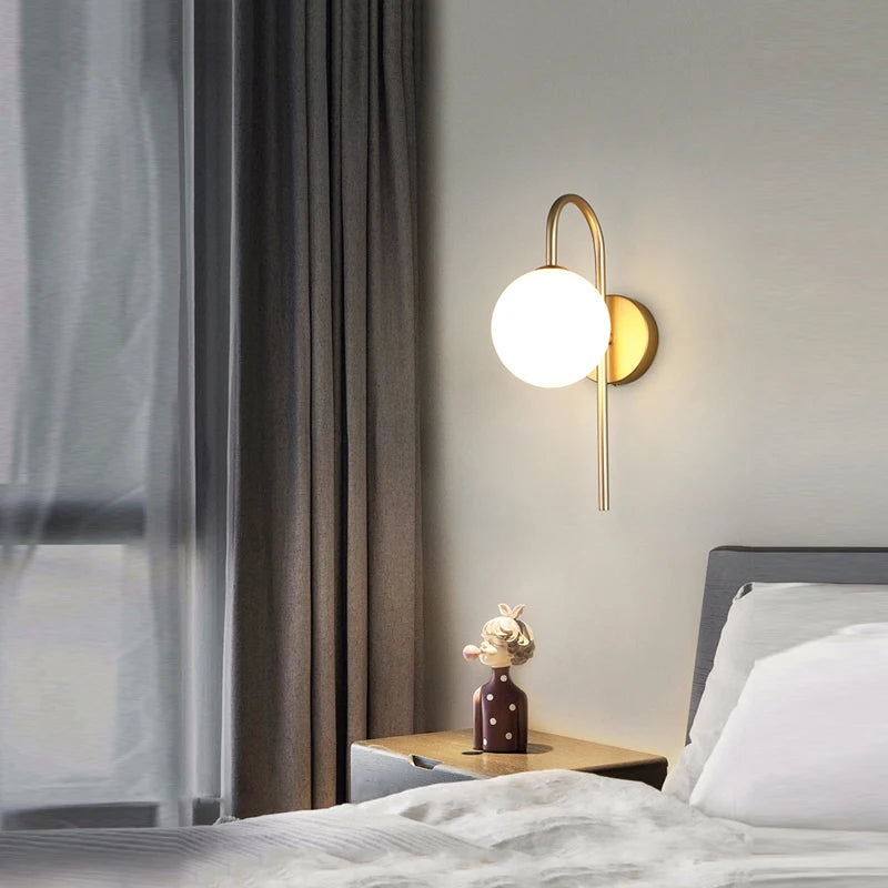 Interior LED Wall Lamps Wall Lights with G9 Bulb for Bedroom Black Gold LED Wall Lamps Wall Sconce for Home Luminuaire Lighting
