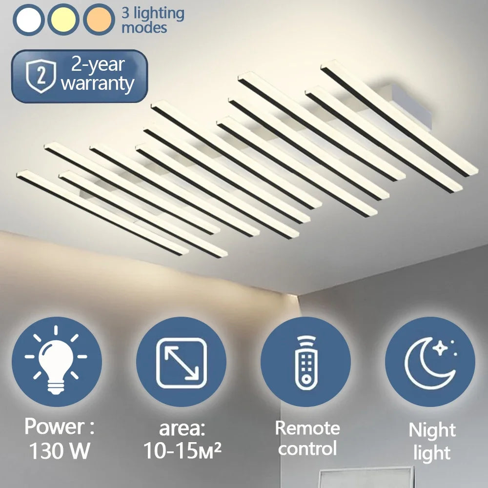 Modern Ceiling Light Luxury Nordic Ceiling Light Fixture LED Remote Control APPCeiling Chandelier Home Decoration Lighting