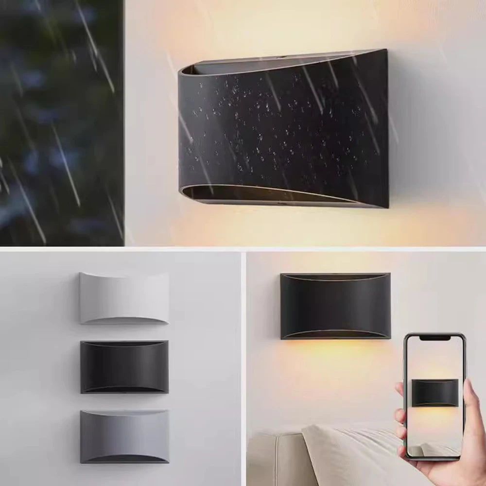 Aluminum LED Wall Light Indoor Light Bedroom Living Room Wall Light Modern Simple 6W White Black Wall Lamp Lighting Fixture