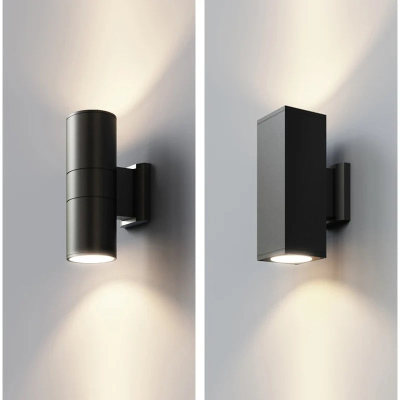 black gray up down outdoor wall light 6W 10W 20W 30W 36W porch garden waterproof home lighting outdoor