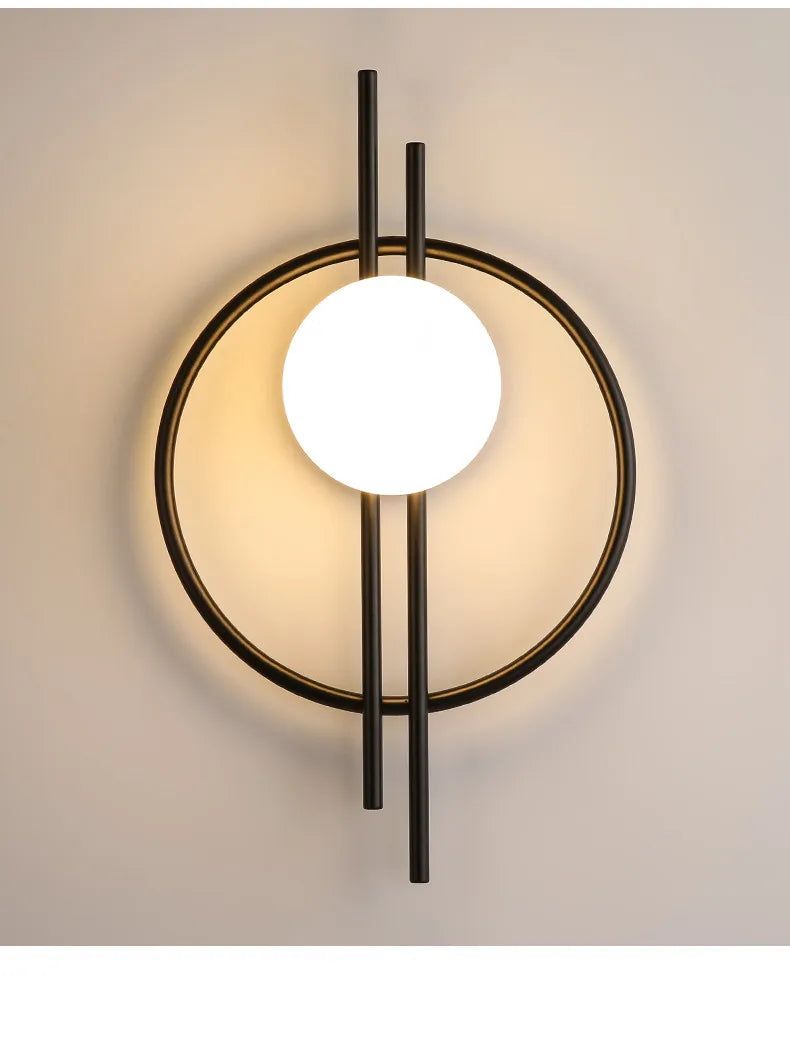 Light Luxury Modern Wall Lamp AC90-260V Living Room TV Background Wall Lamp Aisle Nordic Master Bedroom Bedside Lamp