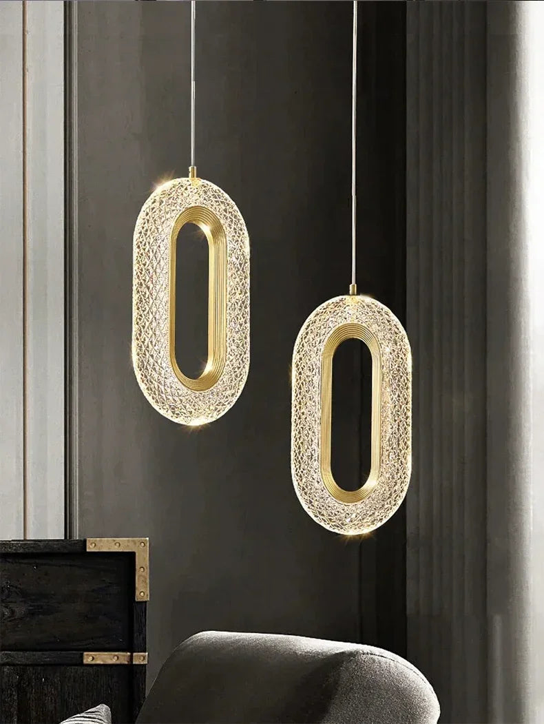 Modern Bedside Pendant Light, Long Line Living Room Background Wall Light, Study Pendant Light, Bedroom Interior Lighting