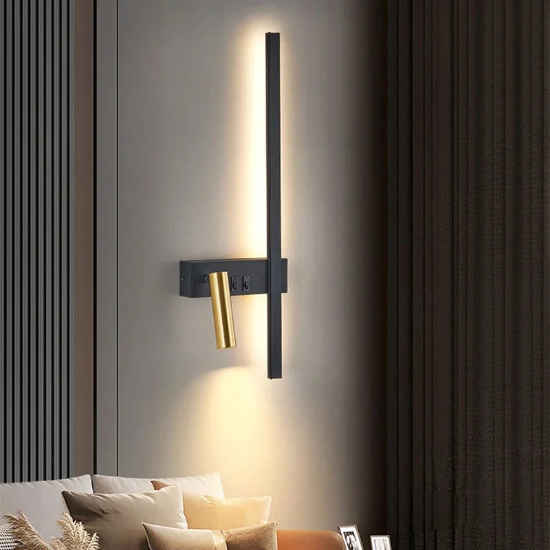 Modern Adjustable LED Wall Sconce For Bedroom Bedside Living Sofa Background Wall Lamp Luster Lighting Fixture Home Decoratioan