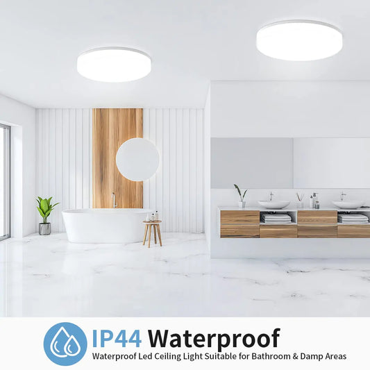 Modern round LED ceiling light neutral white cool white warm white 48W 36W 24W 18W bedroom corridor toilet lighting