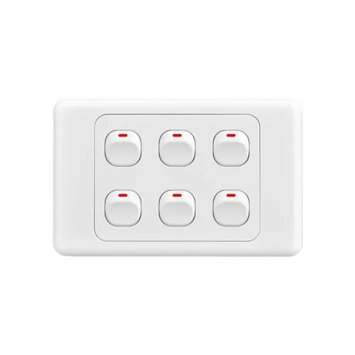 Australian Newzealand Standard Wall Socket Outlet SAA General Purpose Single Power Outlets And Light Switches Horizontal Mount