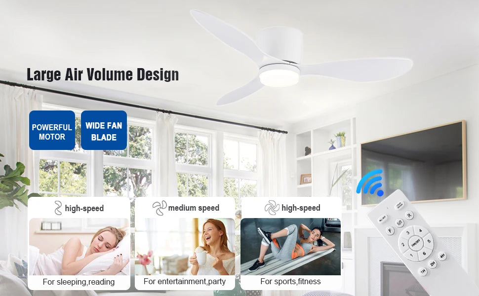 IRALAN Modern Ceiling Fan Light Winter And Summer Dual Mode Silent DC Motor Home Decoration For Bedroom Living Room