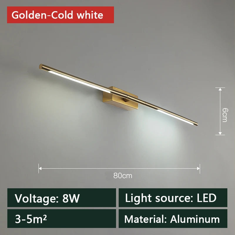 Modern LED Mirror Light 6W 8W Wall Mounted Fixture Corridor Bathroom Aisle Living Lighting Art Luminaire Wall Lamp AC90-260V