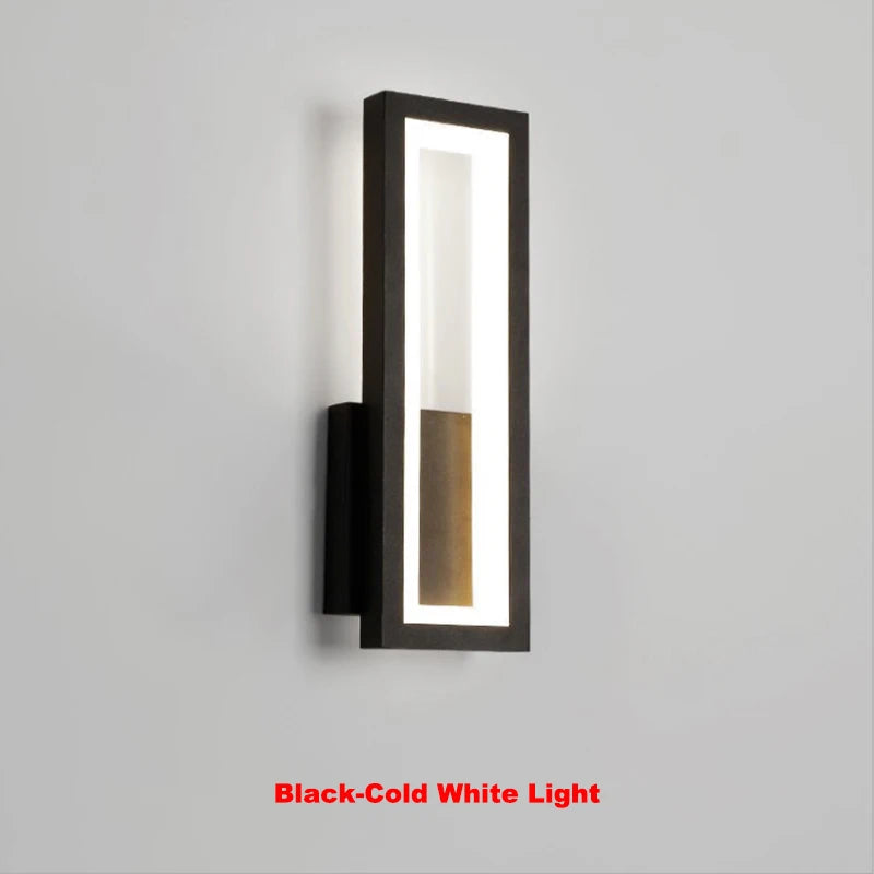 Modern Minimalist Wall Lamps Home Decor Living Room Bedroom Bedside 17w Ac96v-260v Led Sconce Black White Light Aisle Decoration