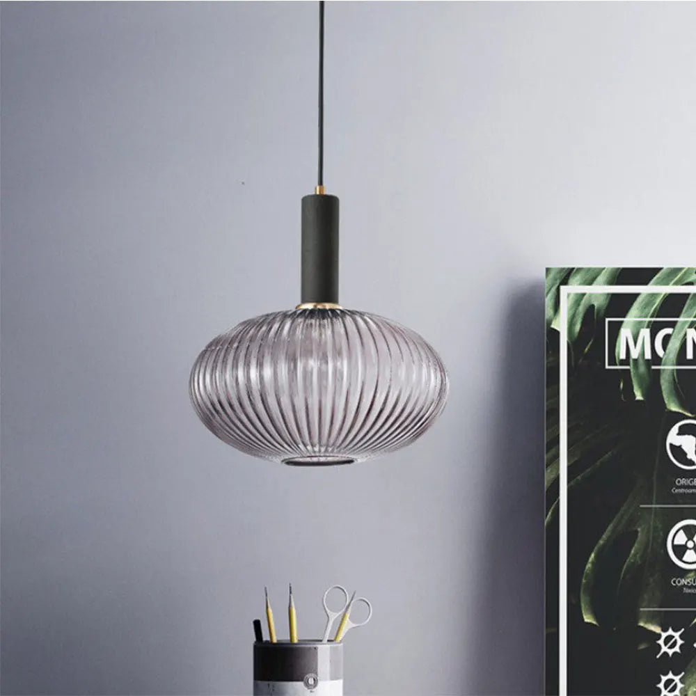 Retro restaurant colorfull glass pendant lights Creative living room Lamp Simple bedside lamp LED E27 hanging loft lighting