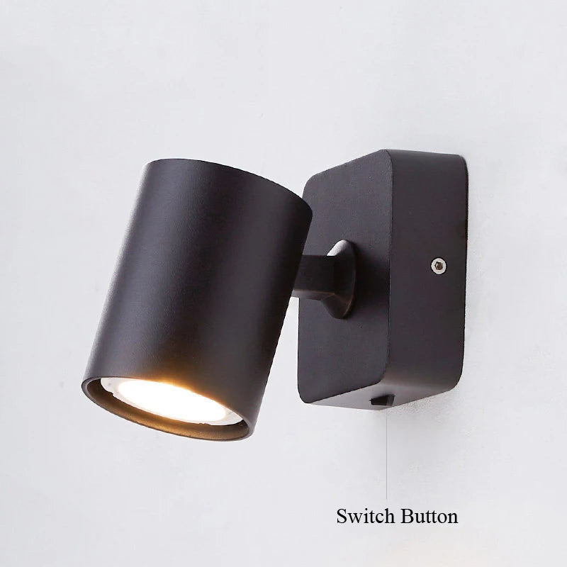 7W GU10 Led Ceiling Wall Light Spot Lights Modern Style Folding Rotation Home Hotel Bedroom Bedside Living Room Wall Lamp