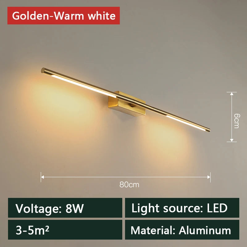 Modern LED Mirror Light 6W 8W Wall Mounted Fixture Corridor Bathroom Aisle Living Lighting Art Luminaire Wall Lamp AC90-260V